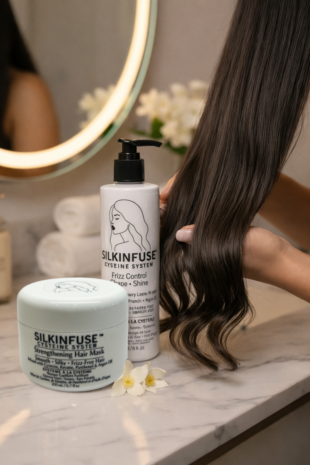 SilkInfuse Cysteine Smoothing & Frizz Control Kit