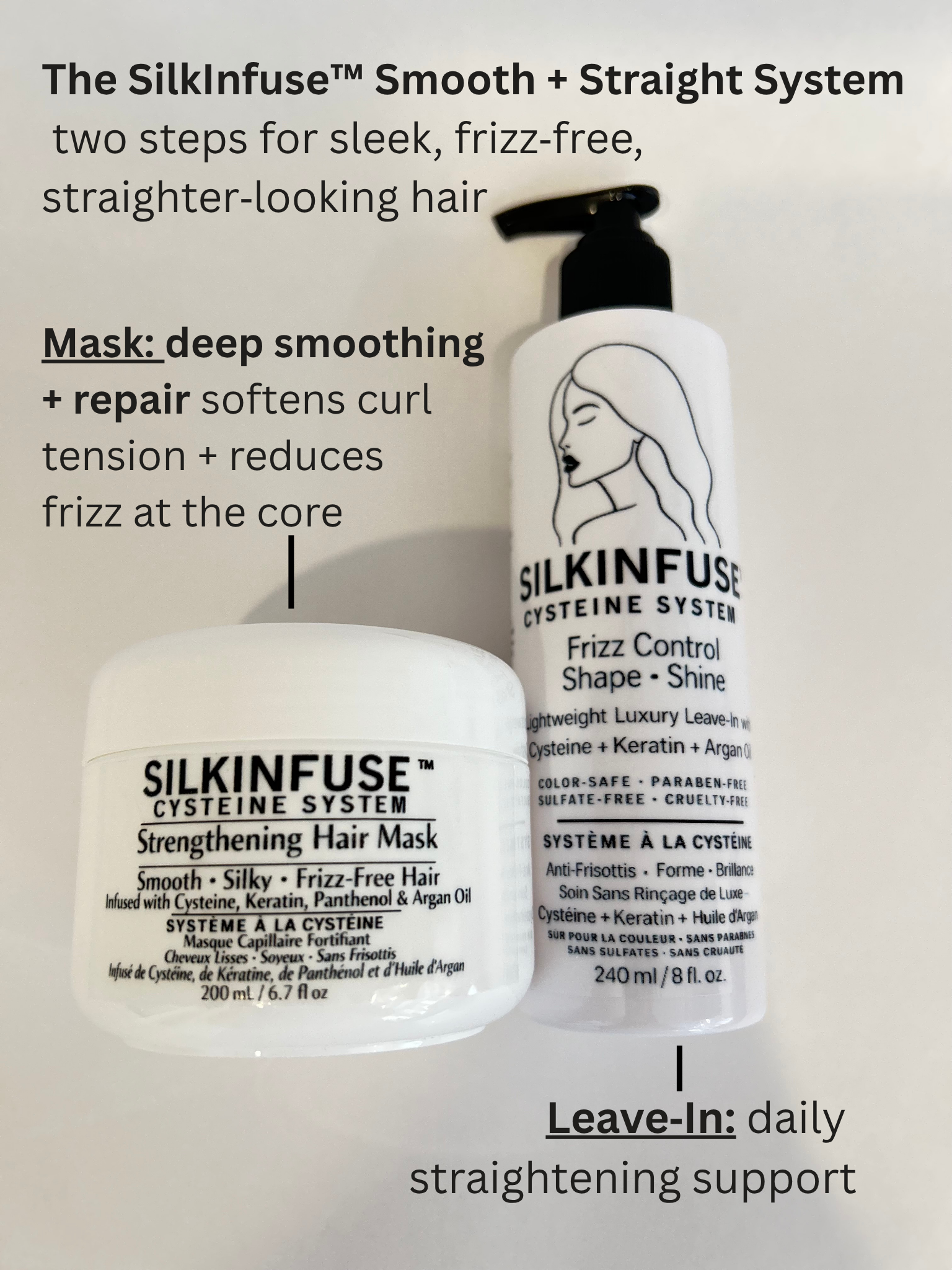 SilkInfuse Cysteine Smoothing & Frizz Control Kit